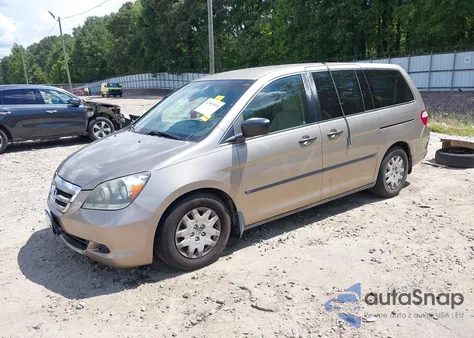 2006 Honda Odyssey Lx z USA, uszkodzony, nr VIN 5FNRL38206B086779